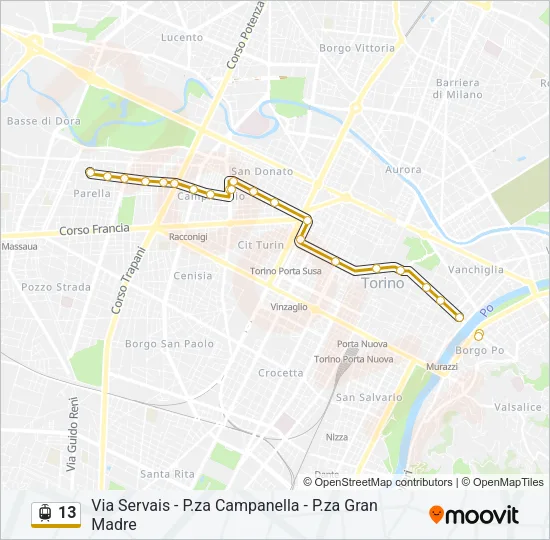 13 Light Rail Line Map