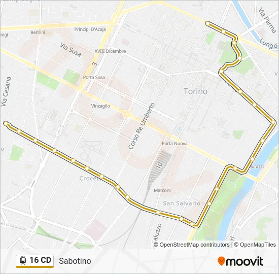 16 CD Light Rail Line Map