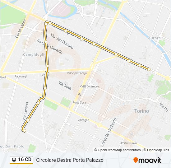 16 CD Light Rail Line Map