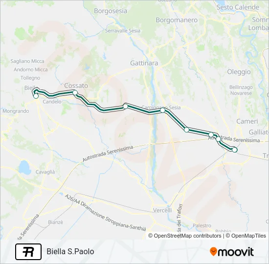 R Train Line Map