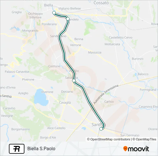 R Train Line Map