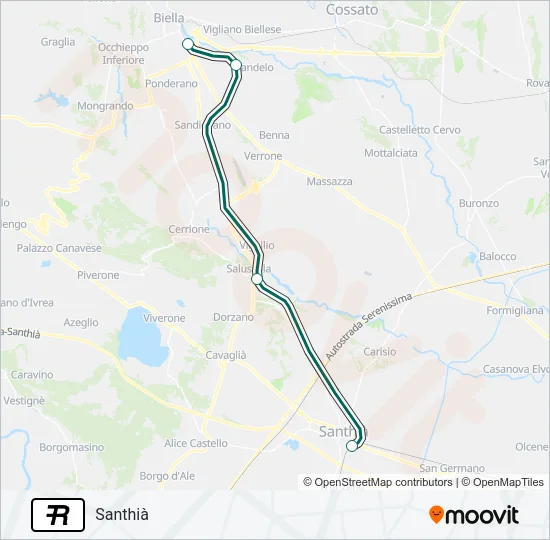 R Train Line Map