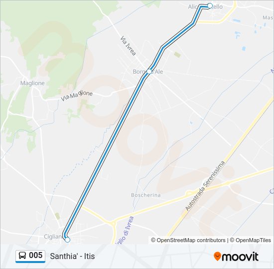 005 Bus Line Map