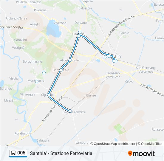 005 Bus Line Map