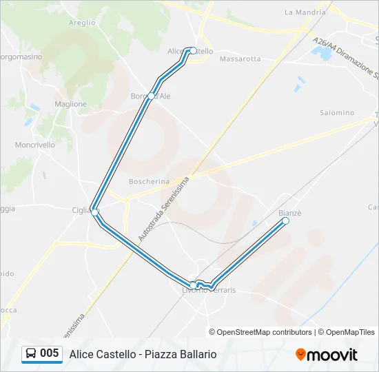 005 Bus Line Map