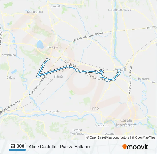 008 Bus Line Map