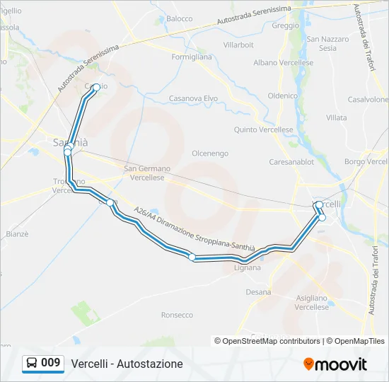 009 Bus Line Map