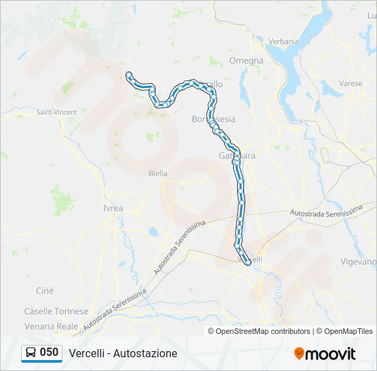 050 Bus Line Map
