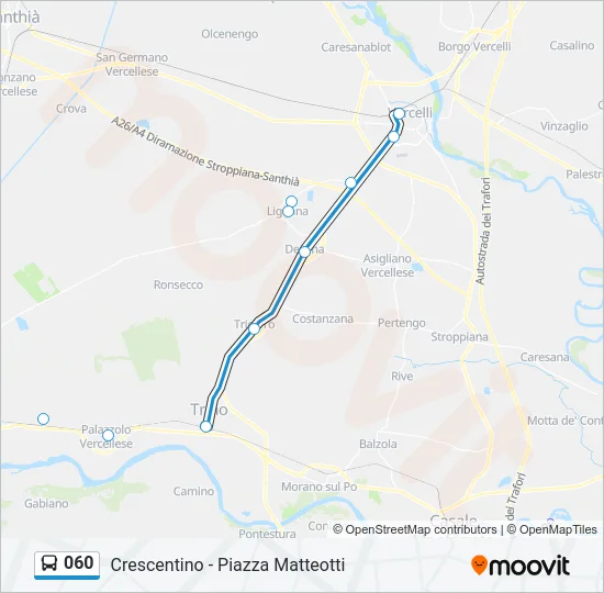 060 Bus Line Map