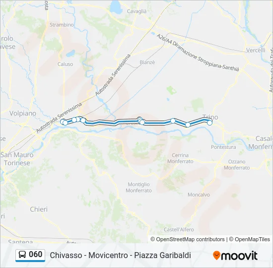 060 Bus Line Map