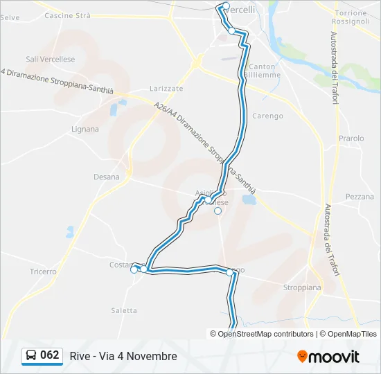062 Bus Line Map