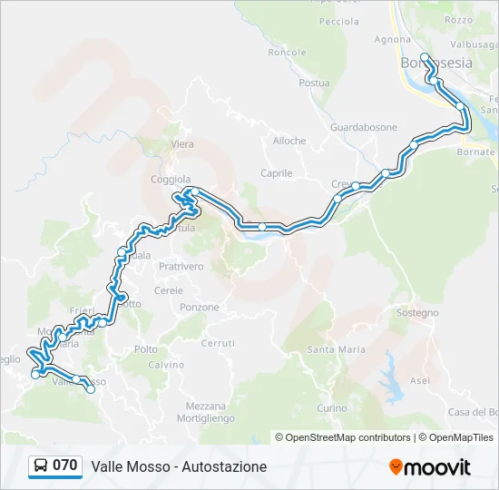 070 Bus Line Map