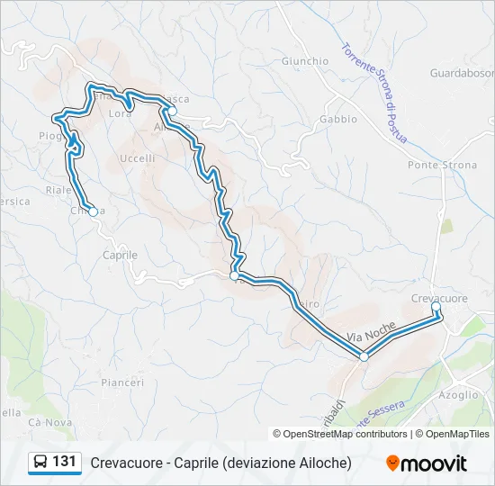 131 Bus Line Map