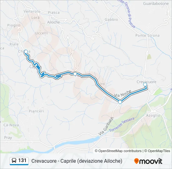 131 Bus Line Map