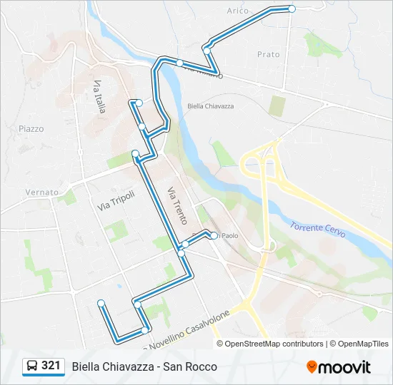 321 Bus Line Map