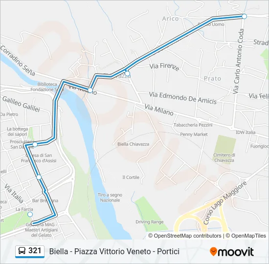 321 Bus Line Map