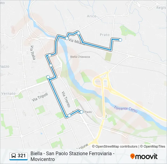 321 Bus Line Map