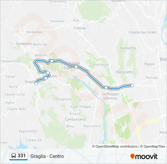 331 Bus Line Map