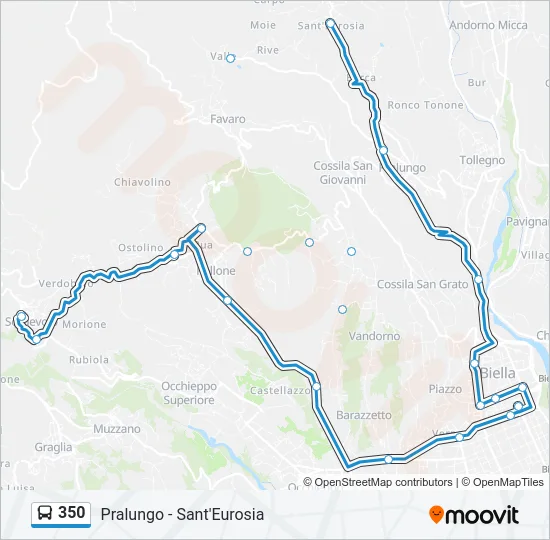 350 Bus Line Map