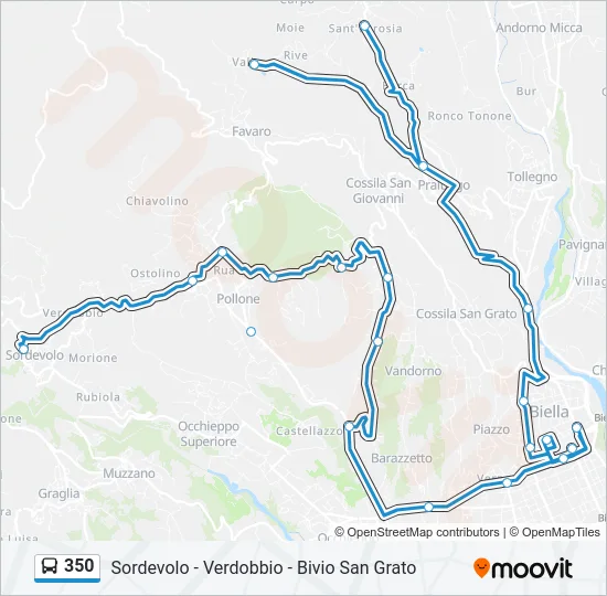 350 Bus Line Map