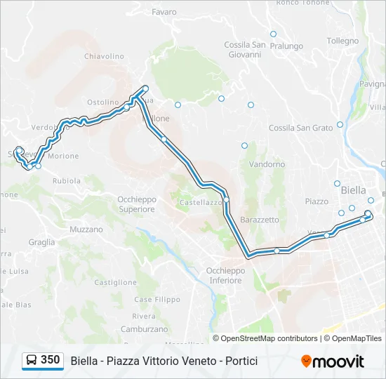 350 Bus Line Map