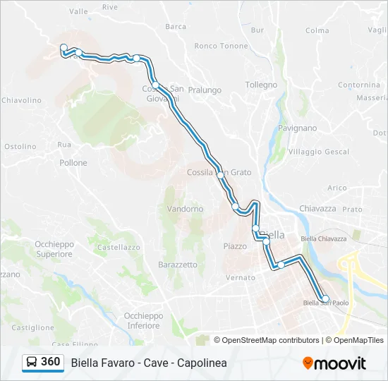 360 Bus Line Map