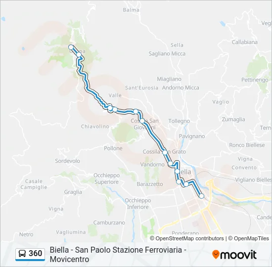 360 Bus Line Map