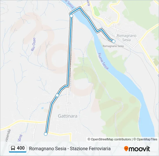 400 Bus Line Map