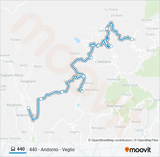440 Bus Line Map