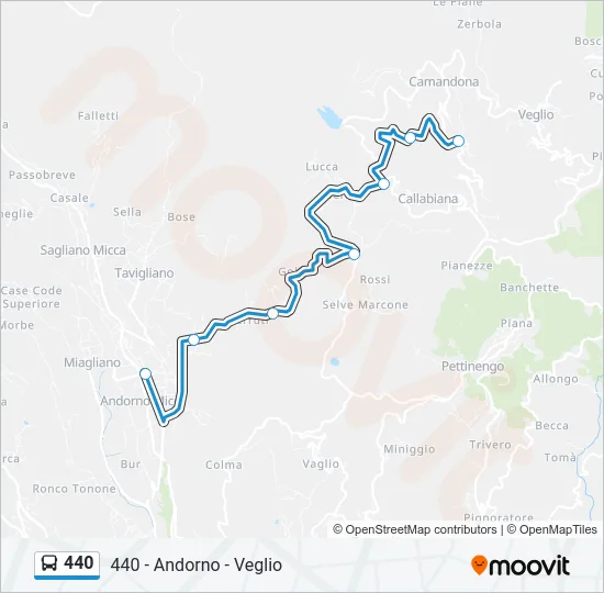 440 Bus Line Map
