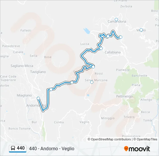 440 Bus Line Map