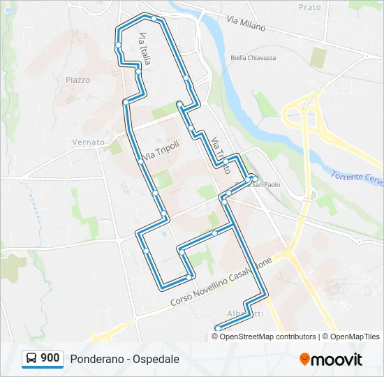 900 Bus Line Map