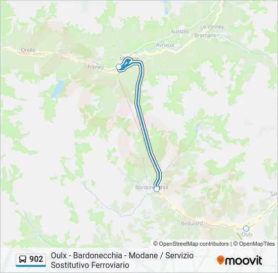 902 Bus Line Map