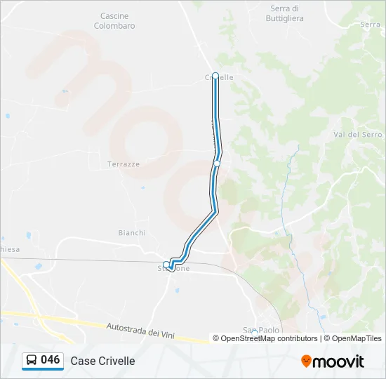 046 Bus Line Map
