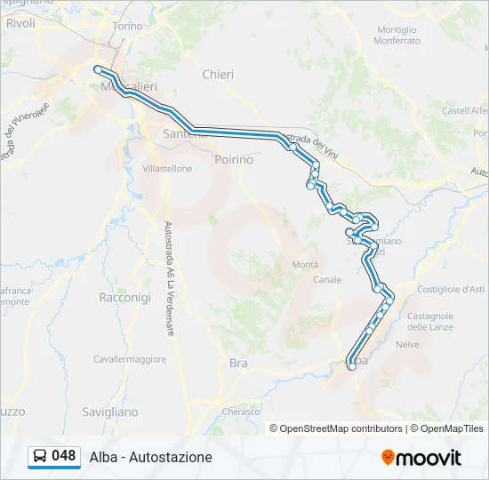 048 Bus Line Map