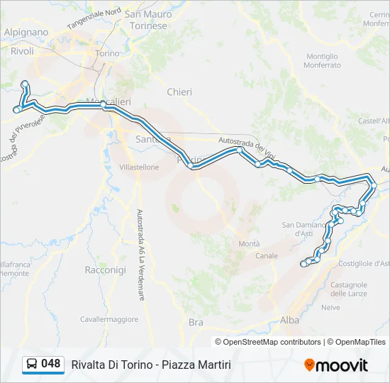 048 Bus Line Map