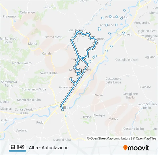 049 Bus Line Map
