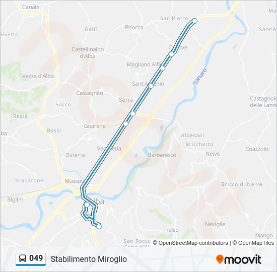 049 Bus Line Map