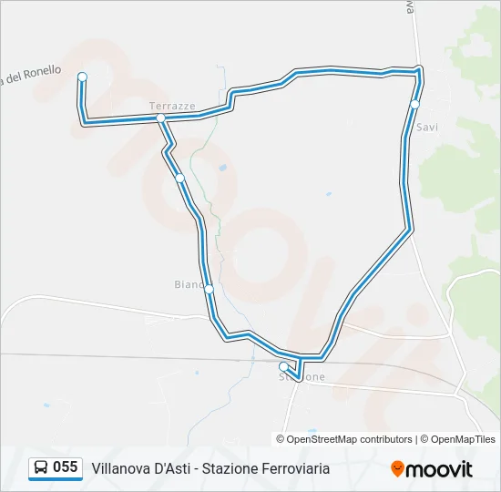 055 Bus Line Map