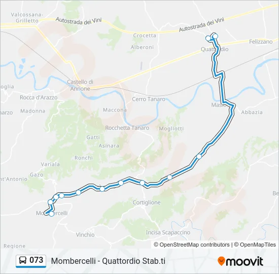 073 Bus Line Map