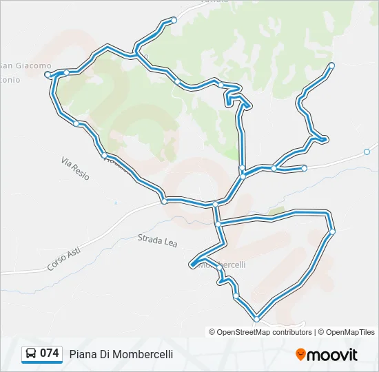 074 Bus Line Map