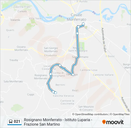 021 Bus Line Map