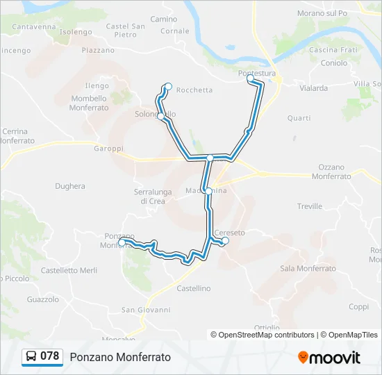 078 Bus Line Map