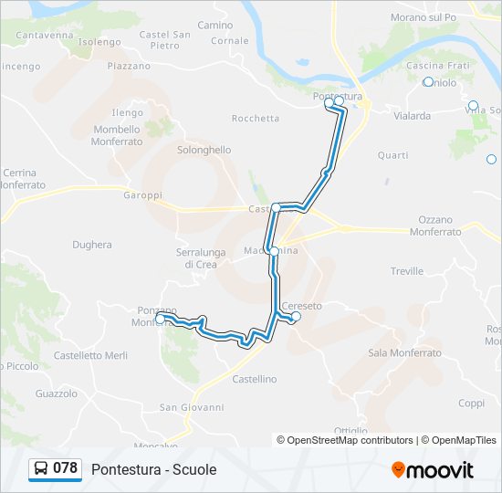 078 bus Line Map