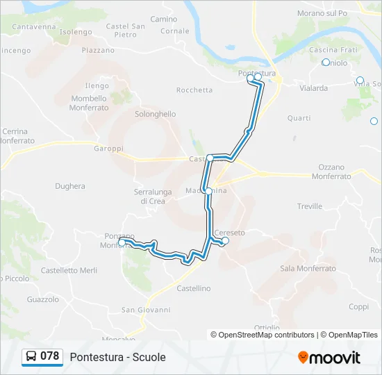 078 Bus Line Map