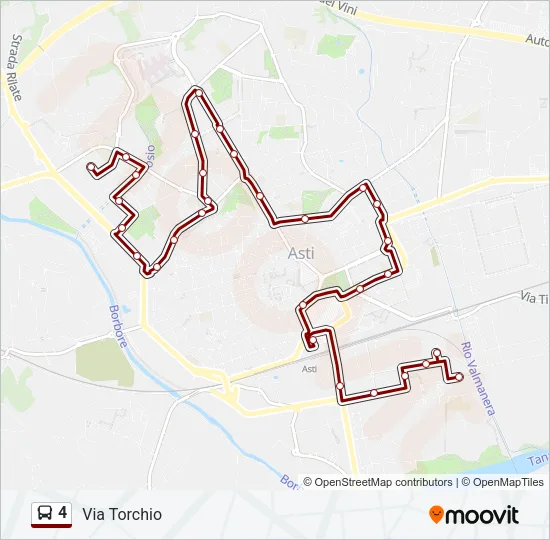 4 Bus Line Map