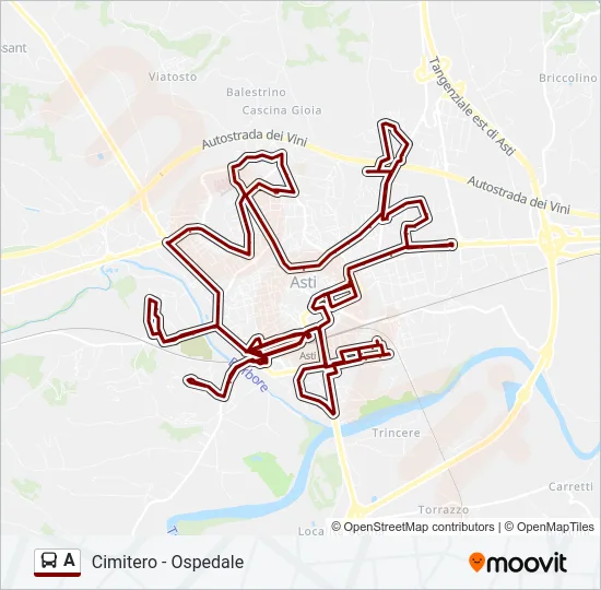 A Bus Line Map