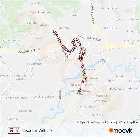 1/ Bus Line Map