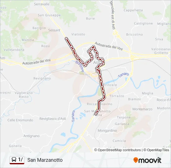 1/ Bus Line Map