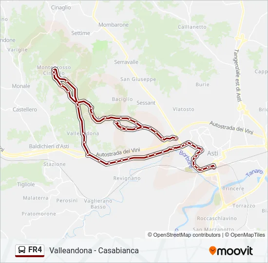 FR4 Bus Line Map
